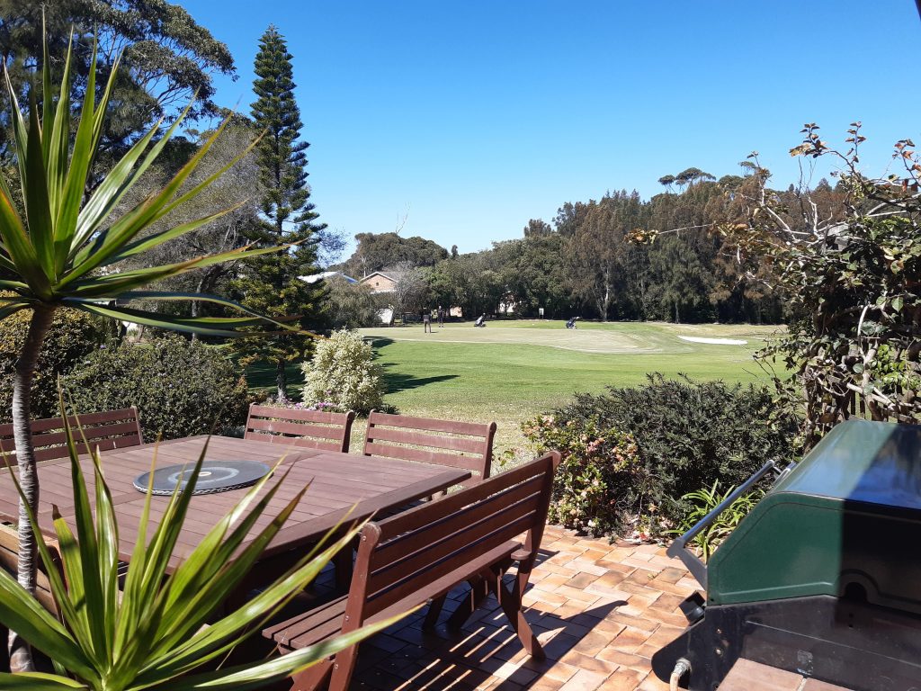 BBQ Area overlooking the golf course