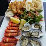 Tempting seafood platter